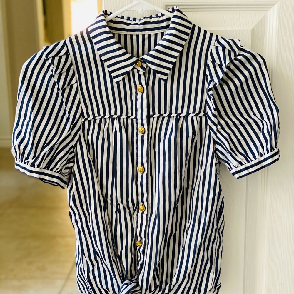 Navy style top